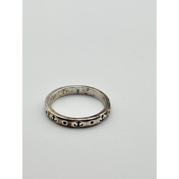925 James Avery Sterling Silver Anchor Band Ring Size 8.5 - Picture 4 of 7